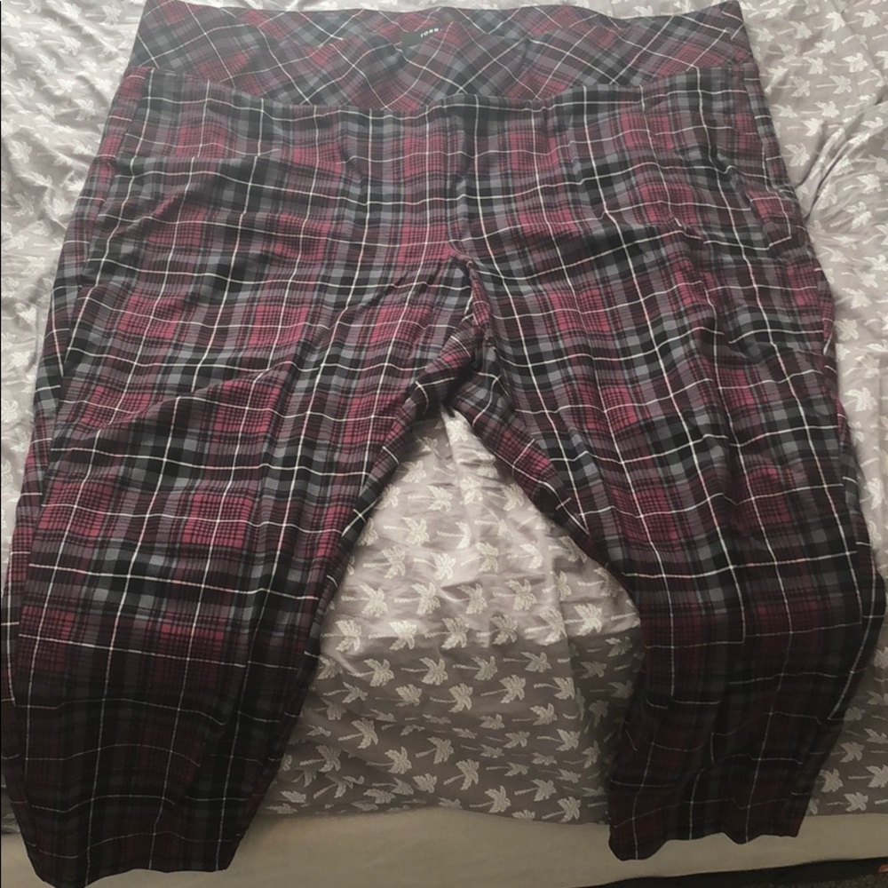 Plaid leggings